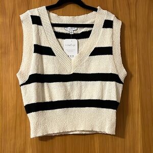 Aurelia Striped Sweater Vest